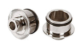 Fulcrum Red Power XL bike wheel hub upgrade with HH15mm option, showcasing the sleek red anodized finish and high-performance components.