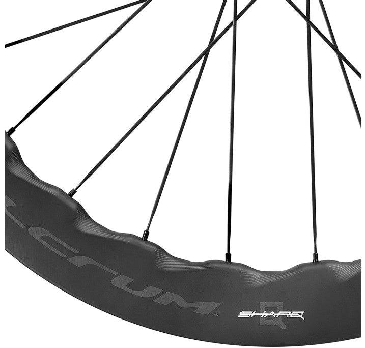 Fulcrum Sharq 57 Carbon tubeless disc brake road wheelset with SRAM XDR hub, 700C size, lightweight aerodynamic cycling component