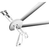 M Part gear hanger for Bergamont bikes, durable replacement component, shown attached to bike drivetrain in close-up view.
