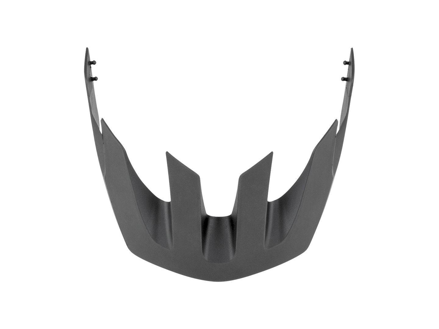 Black Trek Tyro child bike helmet visor attached to helmet, providing sun protection for kids during cycling.