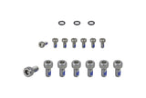 Trek Range Boost mounting hardware with Loctite in silver and black, designed for bike accessories installation.