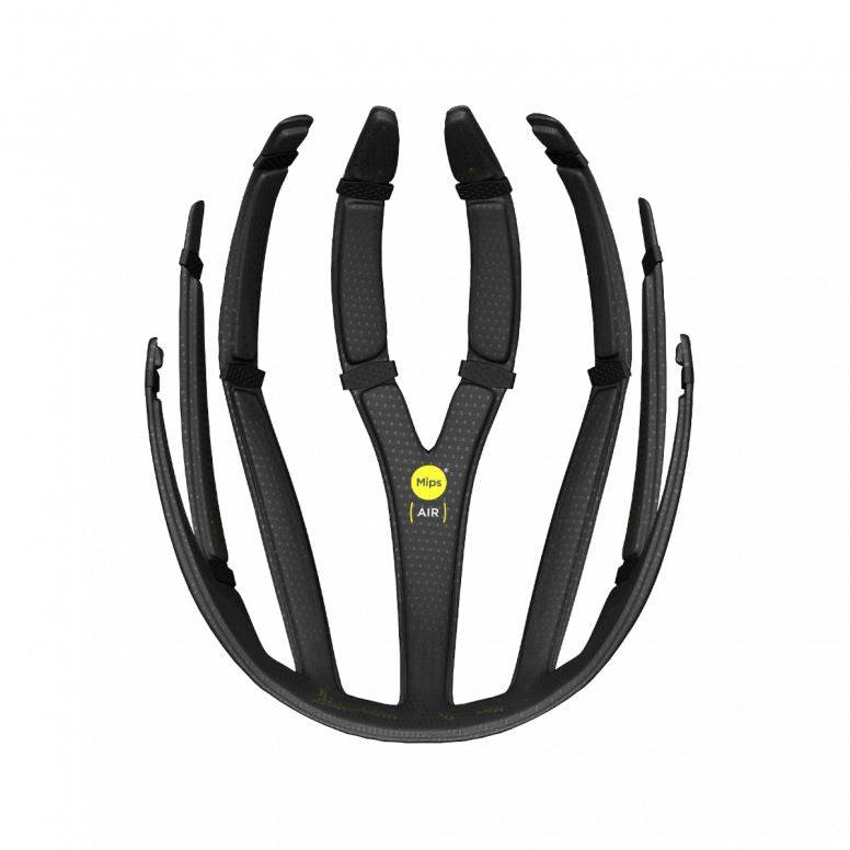 Black MET Trenta 3K Carbon helmet MIPS air pads replacement for enhanced comfort and fit.