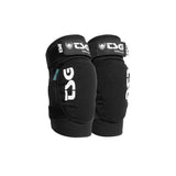 TSG Elbow Tahoe A 2.0 protective elbow guard for riding, featuring flexible and anti-slip design, shown on a rider.