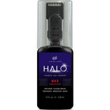 Finish Line Halo Wax bicycle chain lubricant with Smart Luber, shown in workshop setting, designed for drivetrain performance.