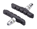 Pair of BBB Veestop V-Brake Pads for Shimano V-Brake systems, showing durable brake pad components for reliable stopping power.