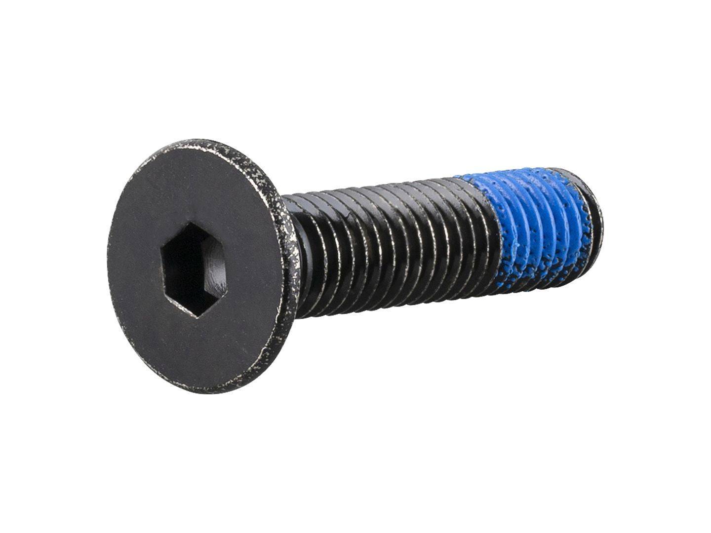 Trek Fuel EXe main pivot axle flat head cap bolt, M8 x 35mm, black, for bicycle components and frame assembly.