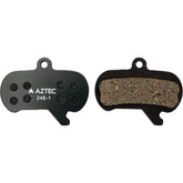 Aztec Sram Maven disc brake pads for e-bike, durable high-performance components with metal backing and friction material.