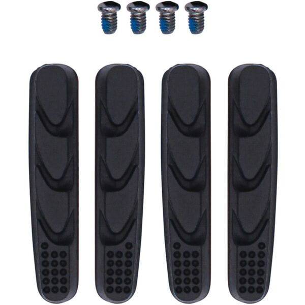 Aztec Road System brake pads inserts, 2 pairs compatible with Shimano calipers, bicycle components for reliable stopping power.