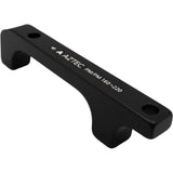 Aztec disc brake adapter for PM6 post mount frame and fork, 160mm to 220mm rotor compatibility, shown on bike component.