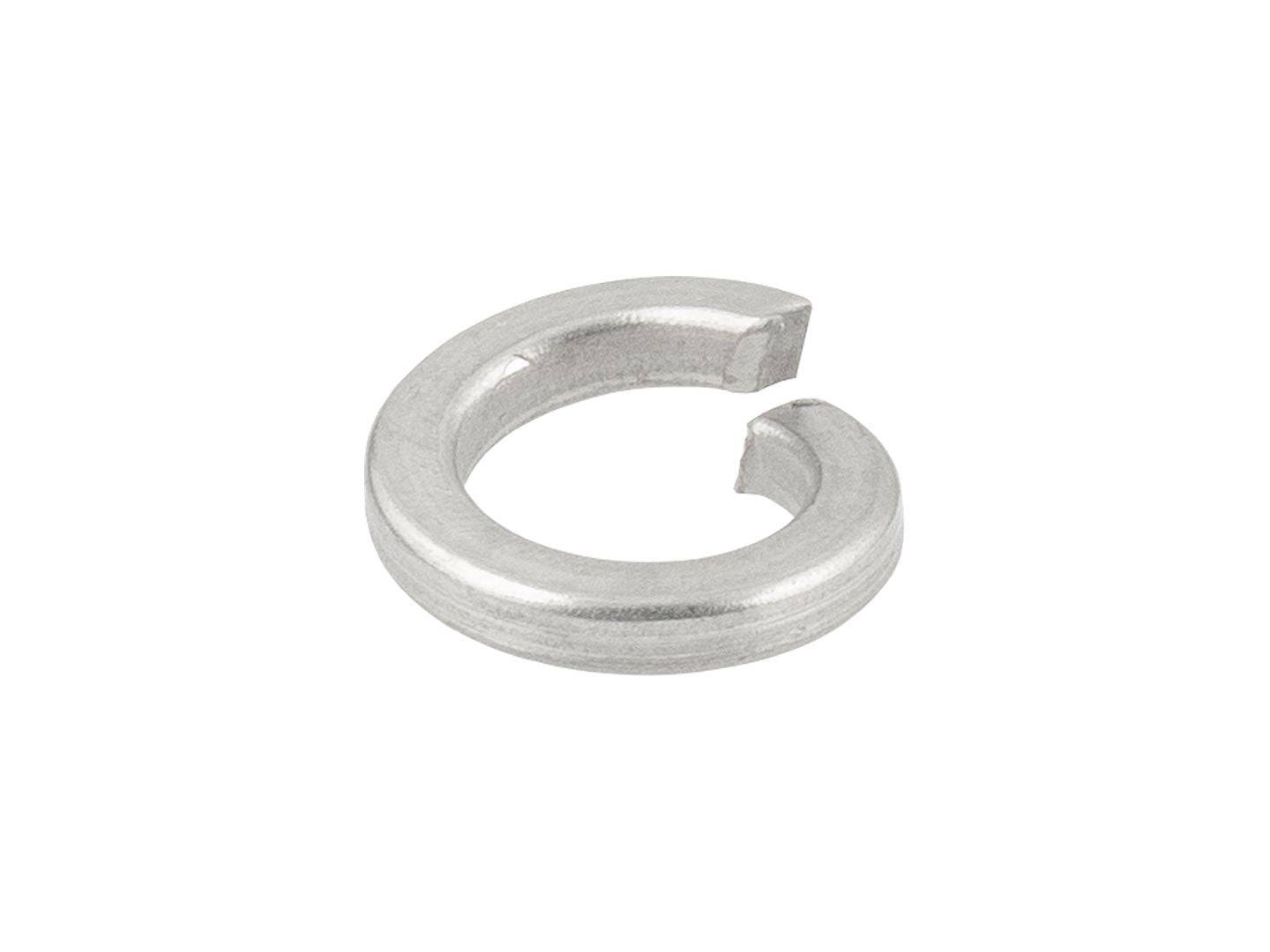 Silver Trek Madone adjustable compliance bolt lock washer for bike components, measuring 1.6mm by 5.3mm.