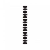 Black Velcro elliptical stickers for helmets and accessories by MET, universal fit, suitable for clothing and gear customization.