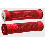 ODI AG2 V2.1 MTB lock-on grips with ultra-soft compound and aluminum ends, designed for mountain bike handlebars.