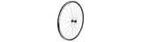 Bontrager Approved TLR 36H 700c clincher road front wheel in black with no cassette, lightweight bicycle wheel component