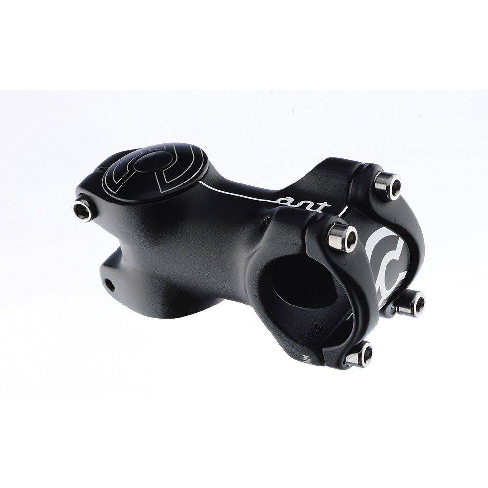 Cinelli Ant Stem 60mm adjustable angle fixed-gear urban bike component in matte black, shown installed on a bike.