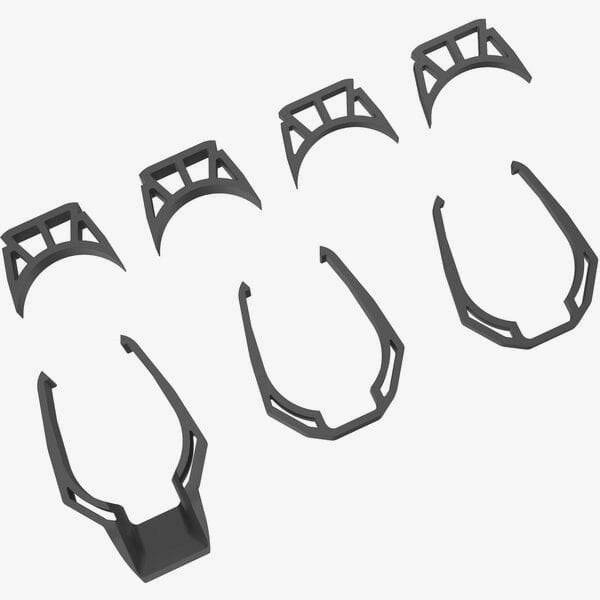 PRO Spares & Accessories Vibe Evo handlebar spacer set, 1-1/8 inch, 5/10/15mm, for bike handlebars, made by PRO.