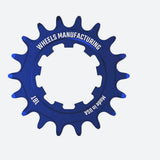 Blue Wheels Manufacturing Solo-XD 18-tooth aluminum bike cog for SRAM XD/XDR freehub, featuring lightweight 7075 aluminum construction.