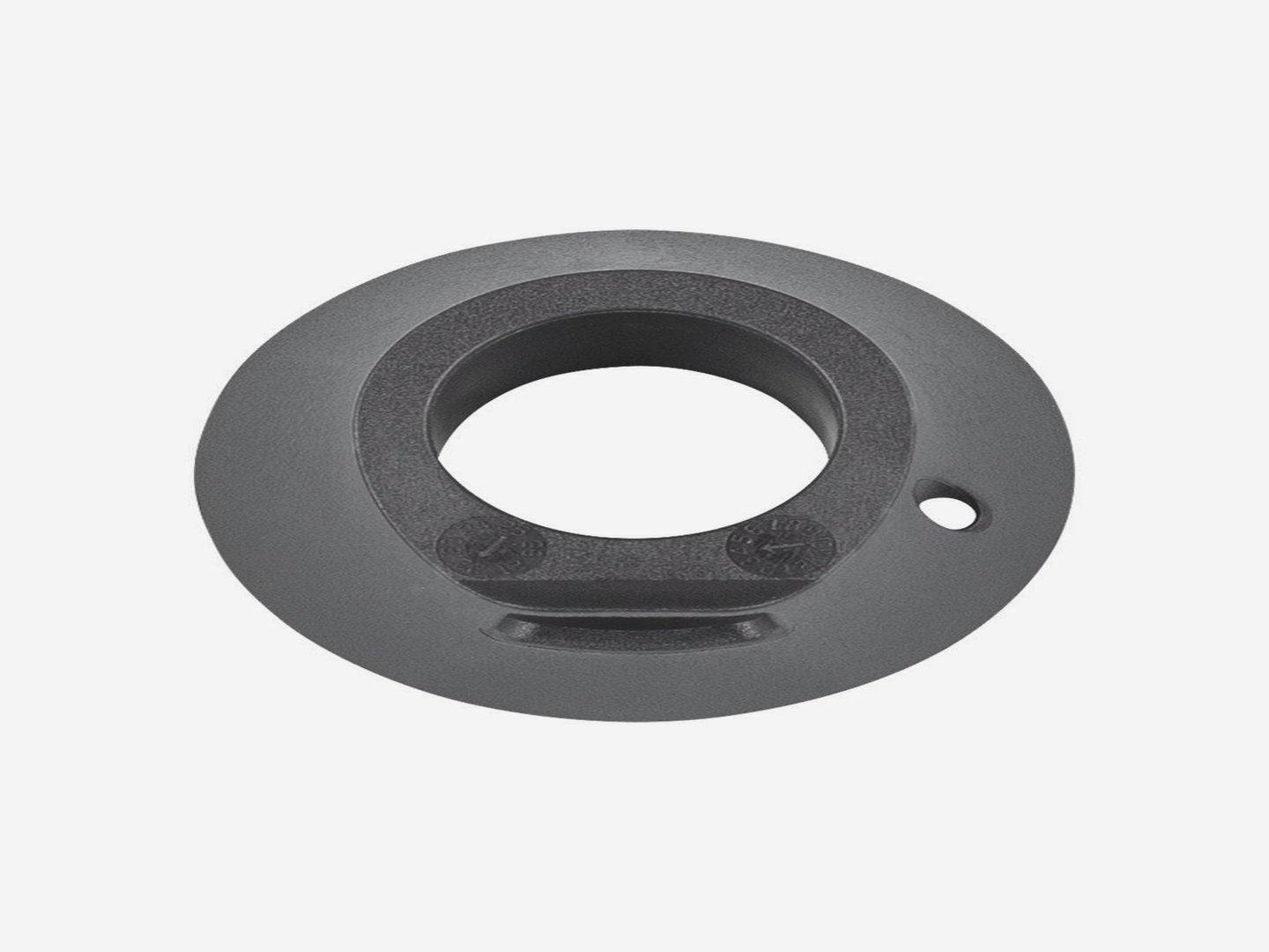 Trek Fetch+ 2 black headset top cover, durable bike headset protector, component part for Trek bicycle headsets.