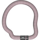 ABUS Goose Lock 6206K/110 rose mauve bike lock with hardened steel chain for secure bike protection.