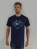 Light Blue vintage unisex cycling jersey with classic design, light blue Old Bike brand, featuring retro style and comfortable fit.