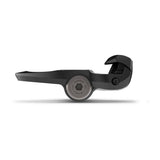 Garmin Rally RS110 single-sensing power meter cycling pedals mounted on a bike crank arm, showcasing pedal design and sensor placement.