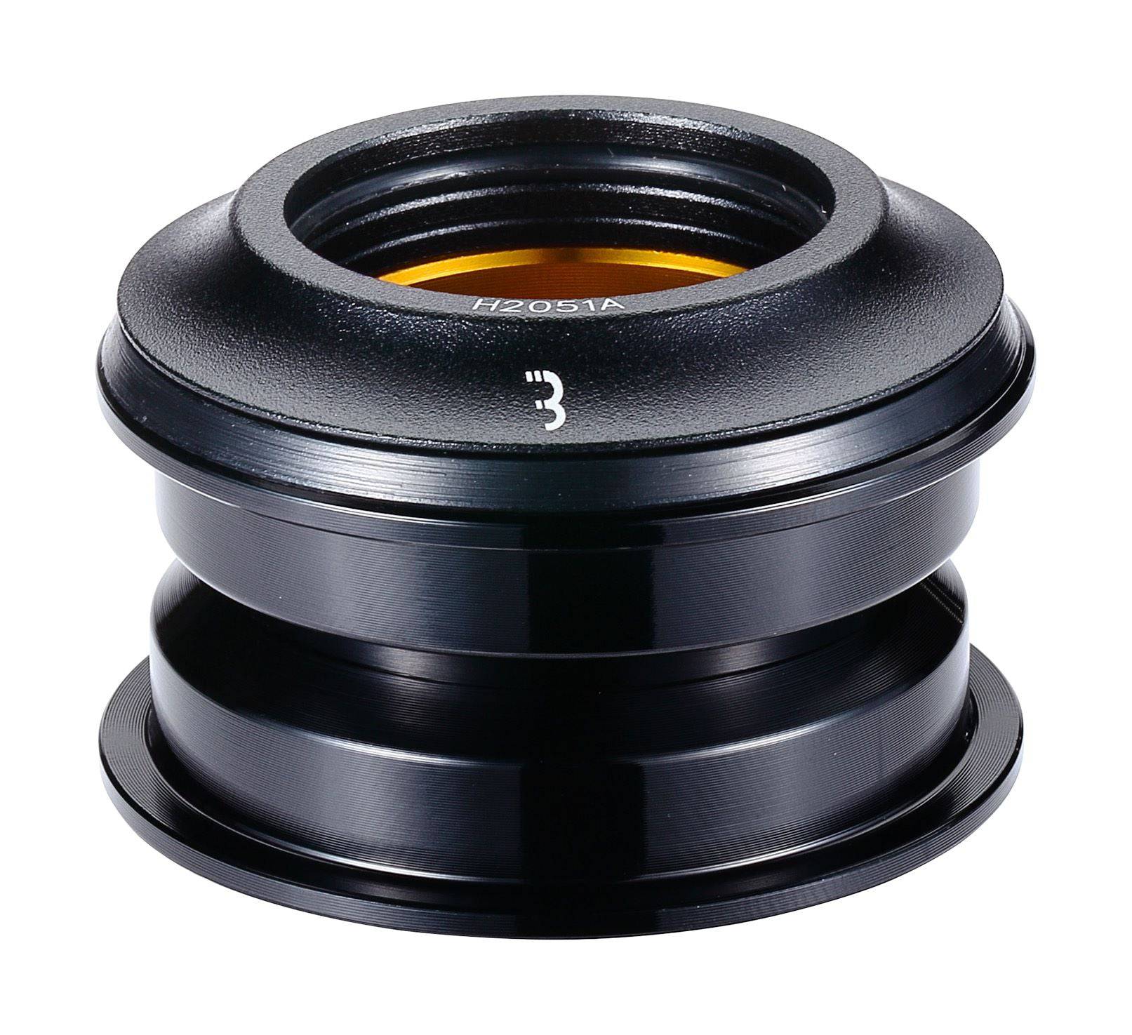 BBB BHP-51 semi-integrated headset with 44mm internal diameter and sealed bearings, shown on a bike component.