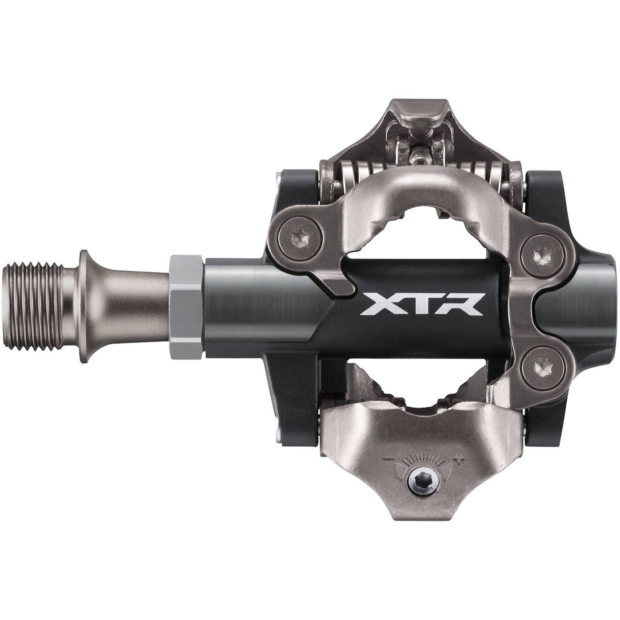 Shimano XTR PD-M9200 XC Race MTB clipless pedals with lightweight design and high-performance components for mountain biking.