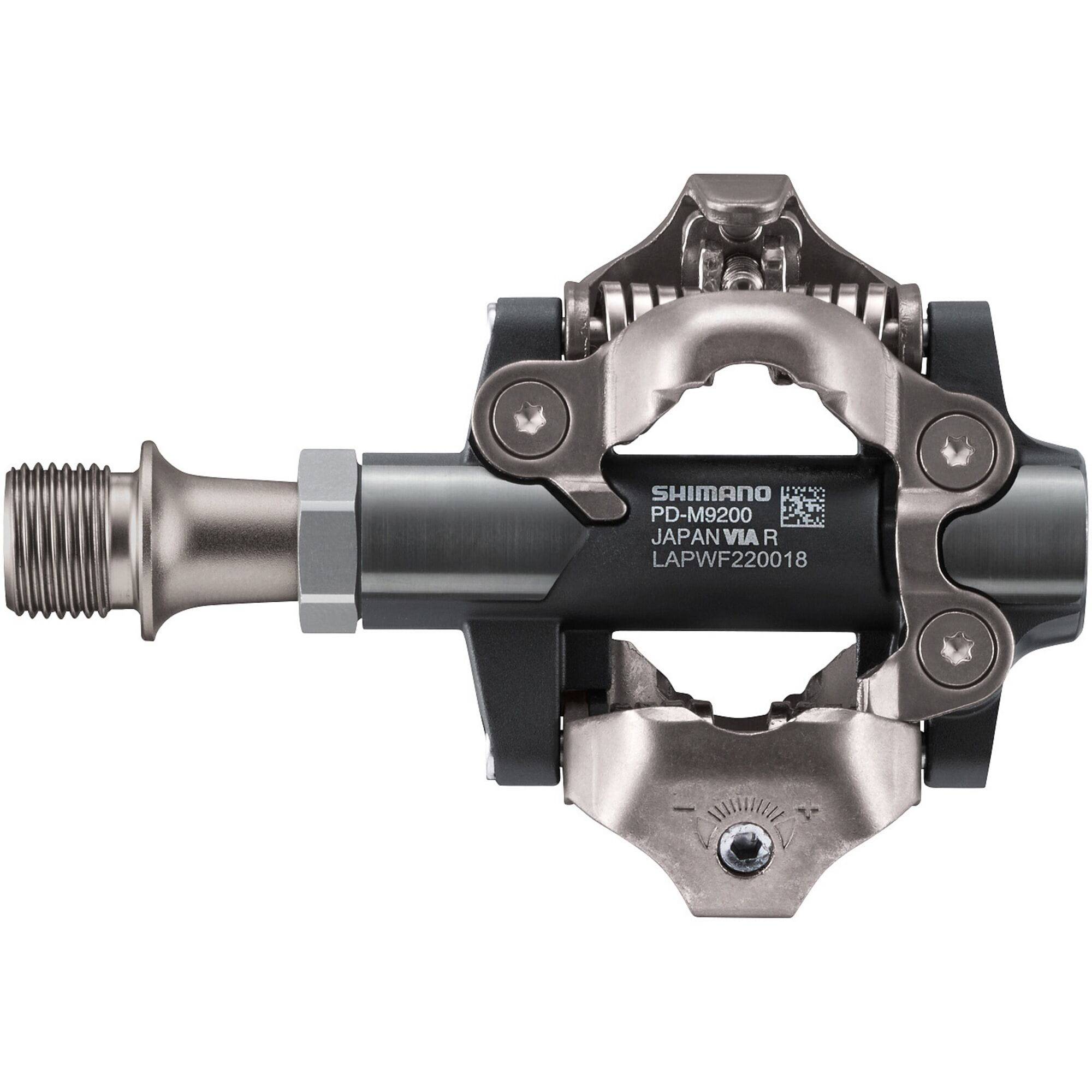 Shimano XTR PD-M9200 XC Race MTB clipless pedals with lightweight design and high-performance components for mountain biking.