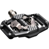 Shimano XTR PD-M9220 Trail wide platform mountain bike pedals with clipless design and durable construction for off-road riding.