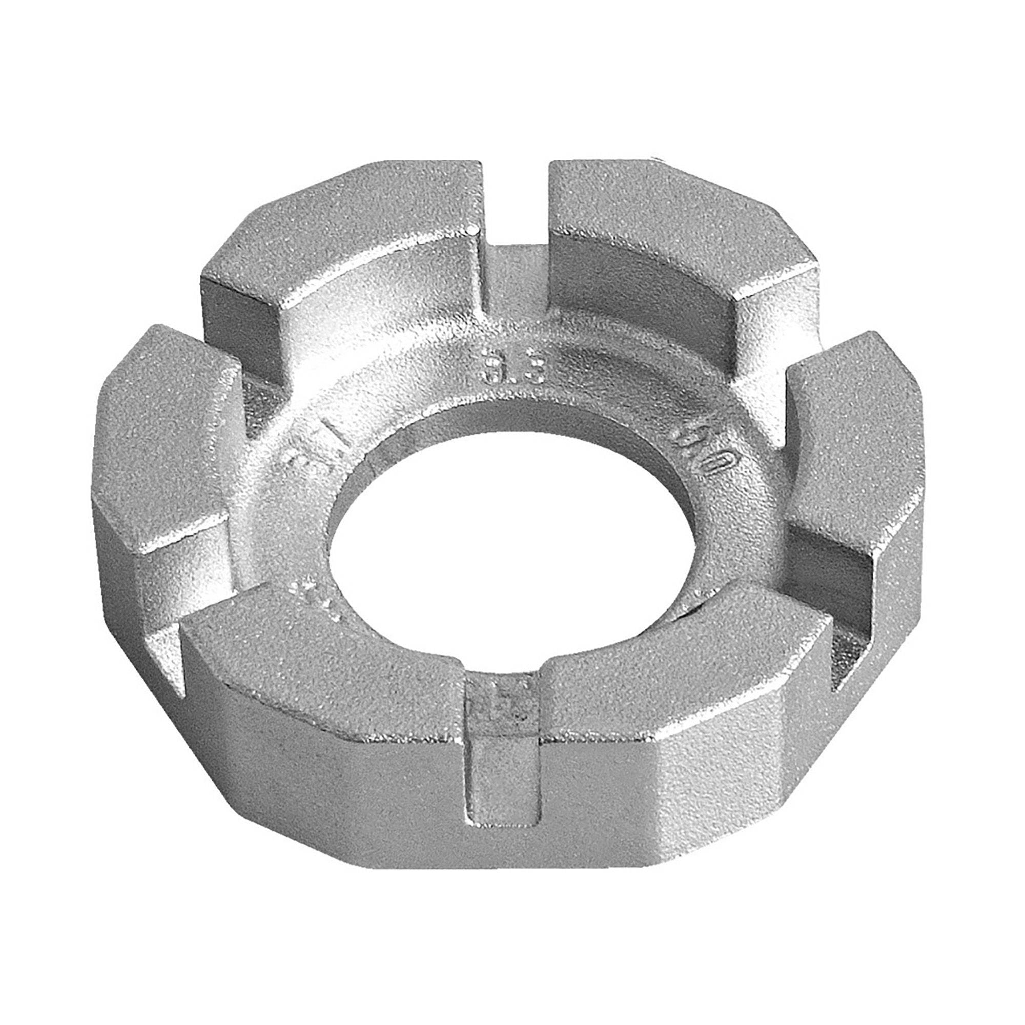UNIOR round spoke wrench for 3.3 to 3.96 mm spoke nipples, workshop tool for bicycle wheel maintenance and repairs