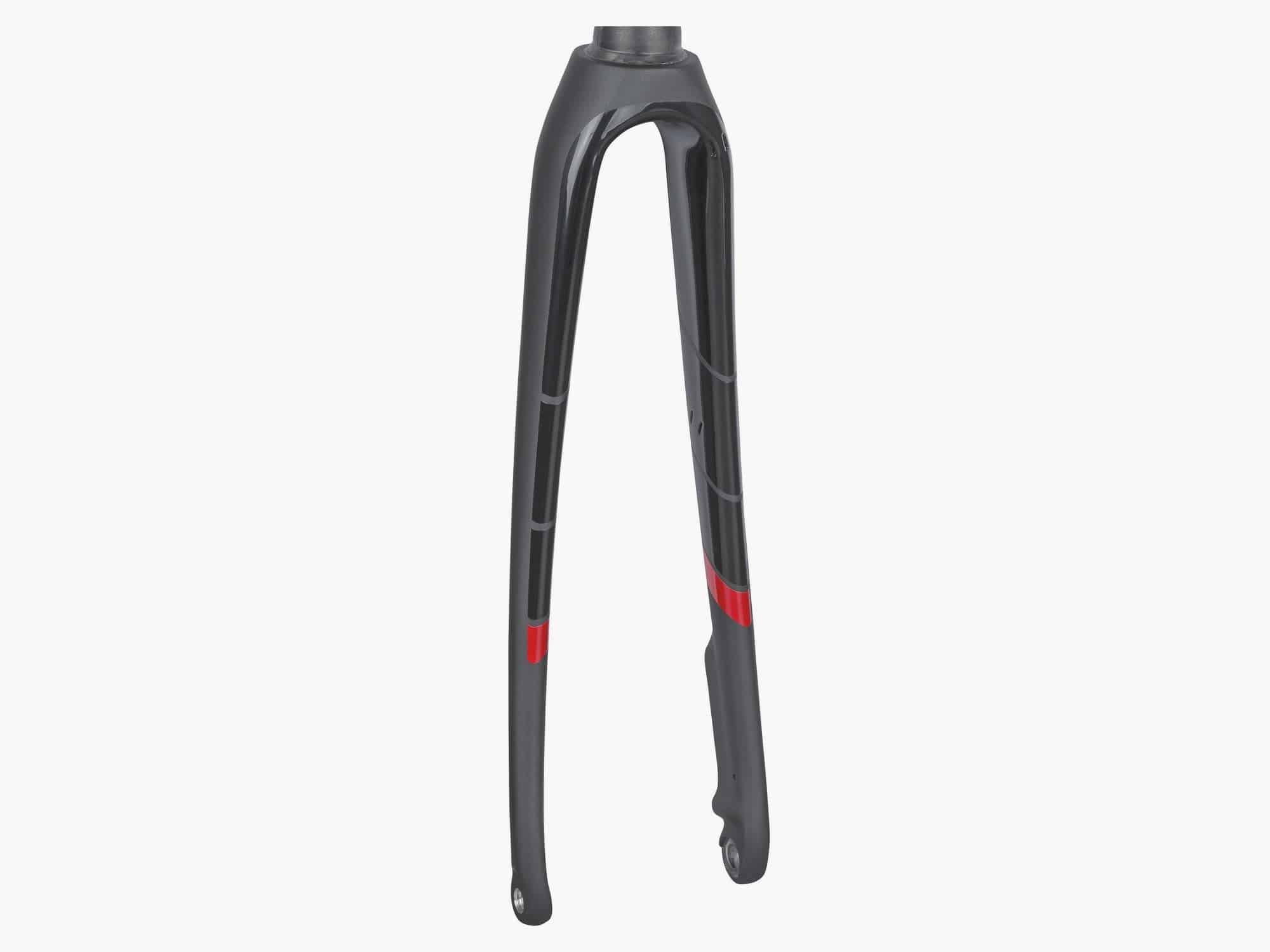 Trek 2018 Domane SL 700C disc brake fork for road bike upgrade, showing close-up of the carbon fork with disc brake mount.