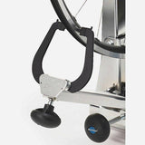 Park Tool 238K caliper upgrade kit for TS-2 truing stand, compatible with larger wheels, used in bike workshop setups.