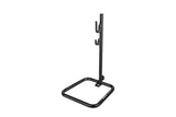 Topeak Tune-up Stand X for eBikes and heavy-duty bikes, adjustable black workshop bike repair stand with sturdy construction.
