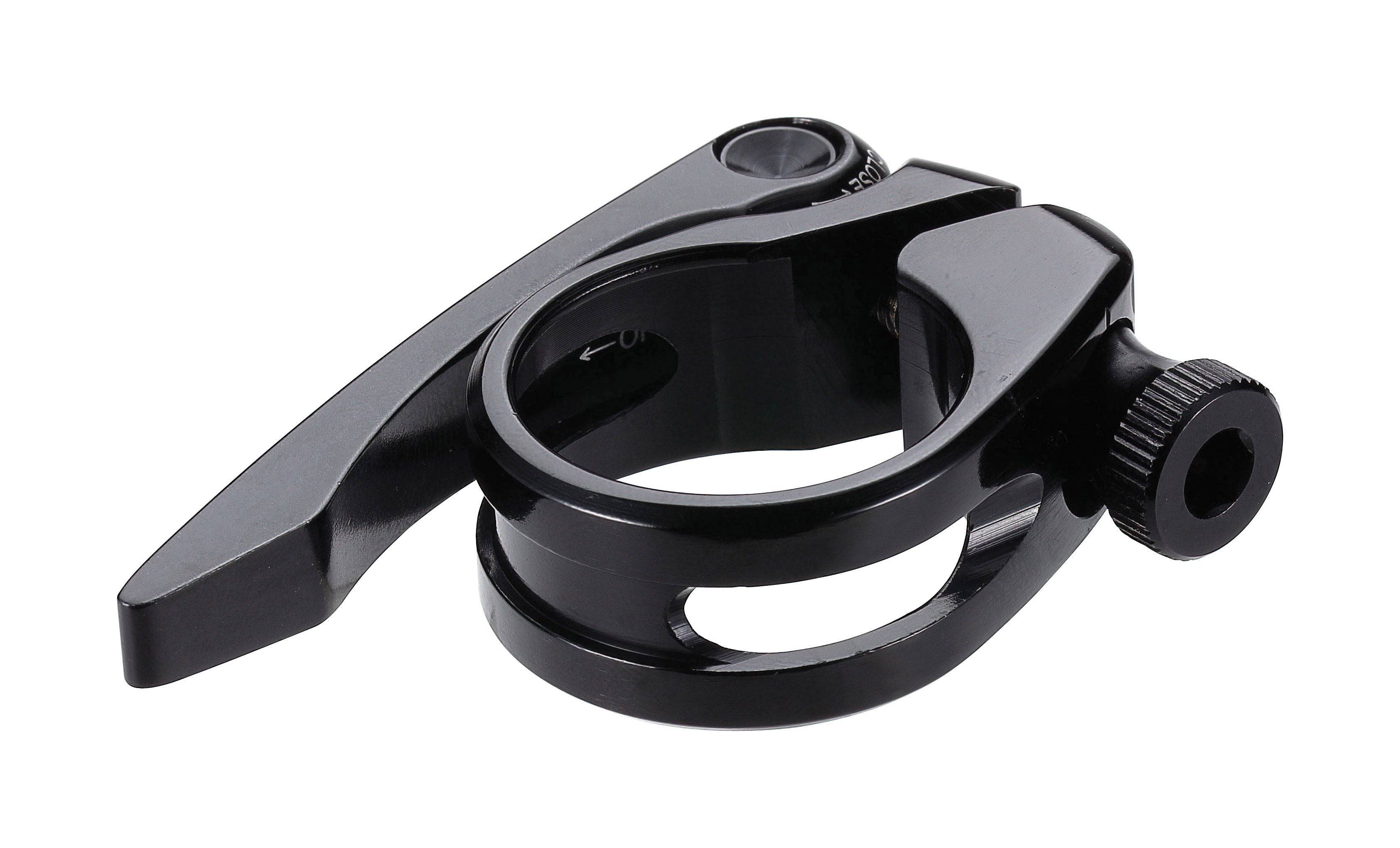 BBB BSP-86 LightLever seat clamp for 28.6mm carbon and aluminum seatposts, CNC quick-lift component for bike saddle adjustment