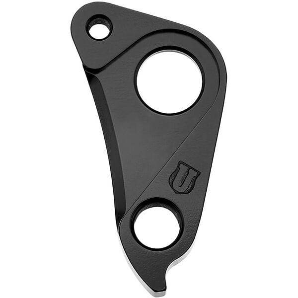 M Part gear hanger for Specialized bikes, durable replacement component for frame protection, shown mounted on bike frame.