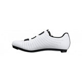 Fizik R5 Tempo Overcurve road cycling shoes with BOA IP1 dial and Velcro strap, featuring sleek aerodynamic design.