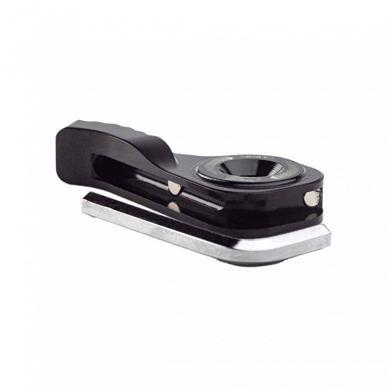 Cane Creek CS Lever with integrated tool for inline shocks, black durable component for precise suspension adjustments.