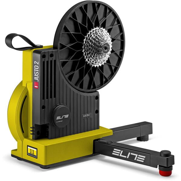 Elite Home Trainers - Justo 2 direct drive FE-C mag trainer Limited Edition Yellow | Swinnerton Cycles