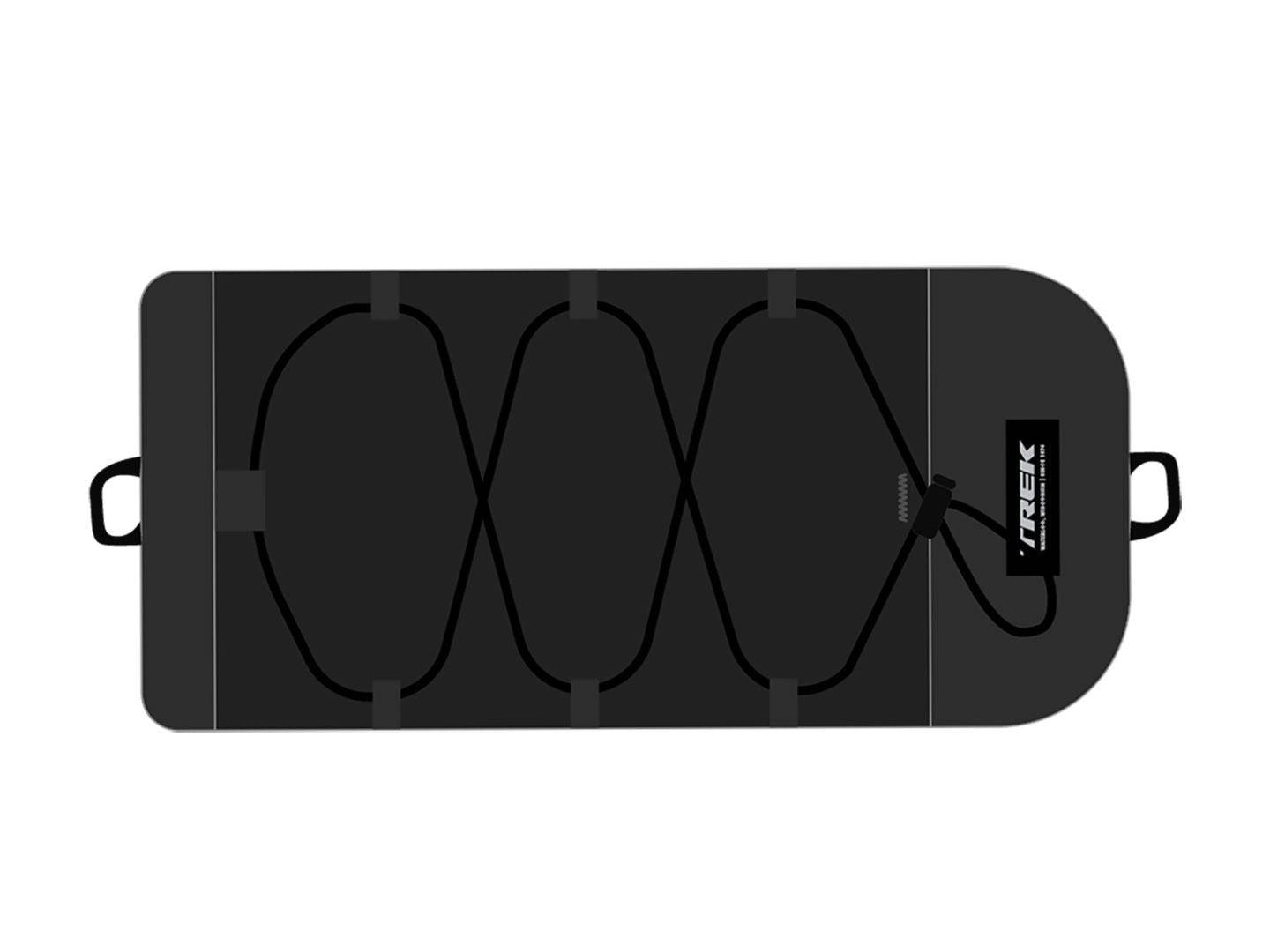 Black Trek Boot Bag 7L, durable travel footwear storage and protection accessory with zipper closure and compact design.