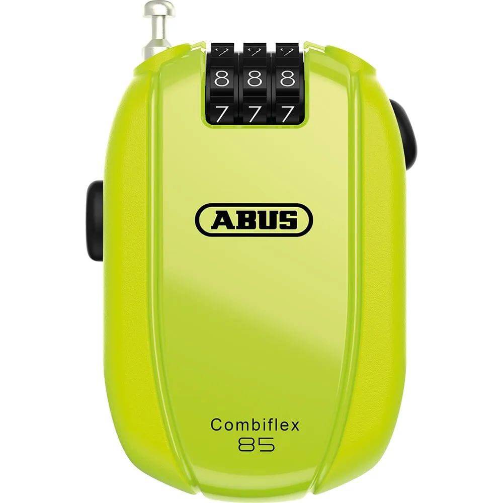ABUS Combiflex Break 85 neon combination lock with flexible steel cable for securing helmets and valuables
