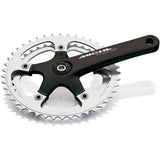 Miche Young Chainset Cranks for road cycling, featuring 116mm BCD compatibility, shown with silver crank arms and chainring.