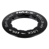 Halo MXR Supadrive cassette lockring for MXRC hubs, showing the metal lockring with engraved branding and threading details.