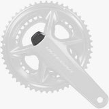 Shimano FC-R8100-P top cover replacement part for FC-R8100 crankset, close-up view of the component.