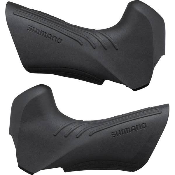 Shimano GRX ST-RX815 bracket covers pair, genuine replacement components for smooth shifting on cycling handlebars.