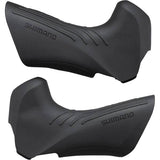Shimano GRX ST-RX815 bracket covers pair, genuine replacement components for smooth shifting on cycling handlebars.