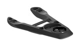 Vision Metron 5D Garmin mount attached to bicycle handlebar, compatible with 5D and 6D handlebars, for easy device attachment.
