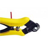 Jagwire Pro Housing Cutter in yellow with built-in crimper and awl, used for cutting and prepping bike shift and brake cables.
