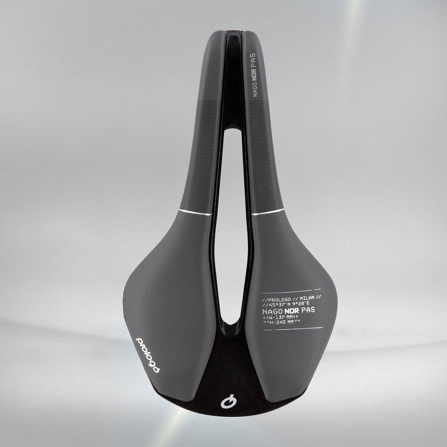 Prologo Nago NDR PAS Tirox cycling saddle for MTB and road bikes, ergonomic design with Tirox rails and padding