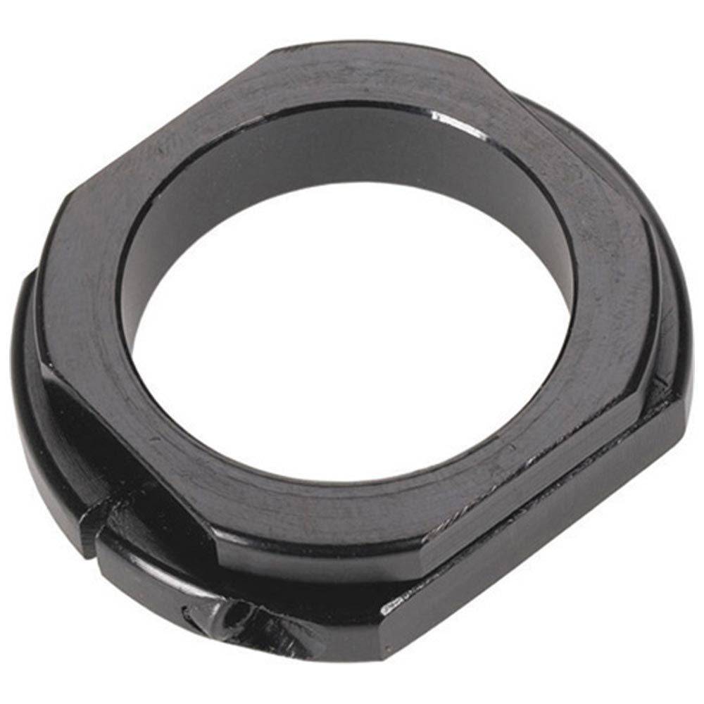 Problem Solvers Micro Adjust Headset Spacer for precise preload adjustment, shown with components for bicycle headset setup.