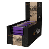 TORQ Explore Black Forest vegan energy flapjack, organic snack for outdoor activities, showing a close-up of the snack bar with packaging.