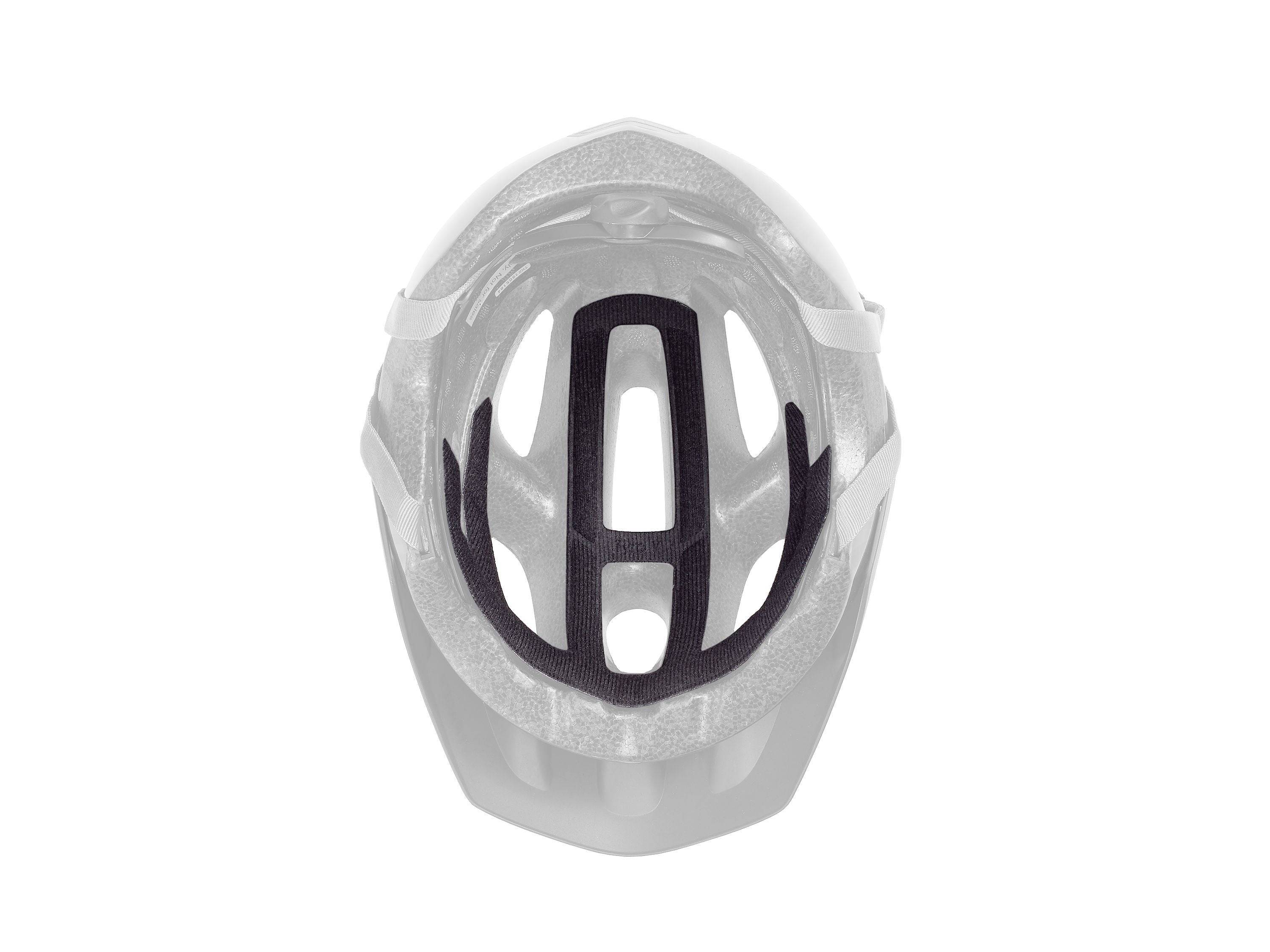 Black Trek Tyro child helmet fit pad set with replacement comfort pads for Trek Tyro helmets, providing improved fit and comfort.